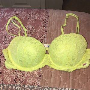 Victoria Secret Neon lace bra